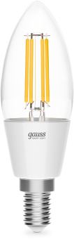 Умная лампа Gauss Smart Home C35 E14 (упак.:1шт) (1250112) - купить недорого с доставкой в интернет-магазине