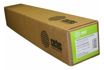 Бумага Cactus CS-LFP80-594175 A1 594мм-175м/80г/м2/белый CIE171% инженерная бумага втулка:76.2мм (3") - купить недорого с доставкой в интернет-магазине