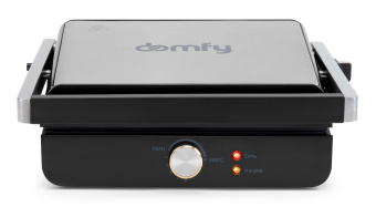 Электрогриль Domfy DSM-EG301 1800Вт черный/серебристый - купить недорого с доставкой в интернет-магазине