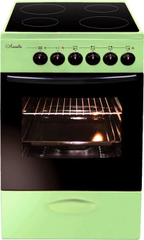 Плита Электрическая Лысьва EF4002MK00 зеленый стеклокерамика (без крышки) - купить недорого с доставкой в интернет-магазине