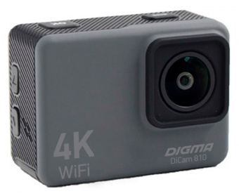 Экшн-камера Digma DiCam 810 серый - купить недорого с доставкой в интернет-магазине