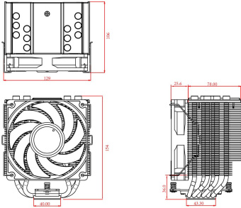 Устройство охлаждения(кулер) ID-Cooling SE-226-XT ARGB Soc-AM4/1151/1200/1700 4-pin 16-32dB Al+Cu 120W 1300gr LED Ret - купить недорого с доставкой в интернет-магазине