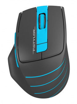 Мышь A4Tech Fstyler FG30S серый/синий оптическая (2000dpi) silent беспроводная USB (5but) - купить недорого с доставкой в интернет-магазине