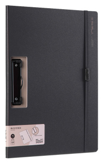 Папка-планшет Deli Nusign NS178BLACK A4 полипропилен черный - купить недорого с доставкой в интернет-магазине