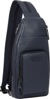 Рюкзак слинг Piquadro Modus Special CA5577MOS/BLU синий кожа - купить недорого с доставкой в интернет-магазине