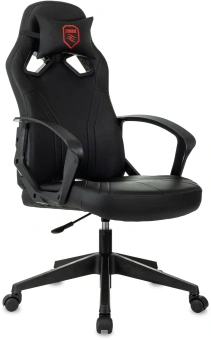 Кресло игровое Zombie 50 черный эко.кожа крестов. пластик пластик черный - купить недорого с доставкой в интернет-магазине
