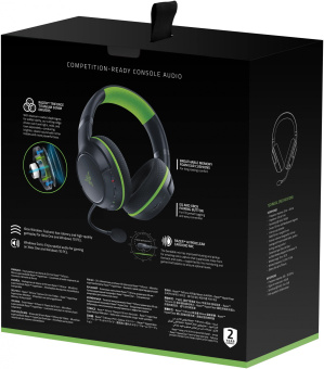 Беспроводная гарнитура Razer Kaira for Xbox черный/зеленый для: Xbox Series/One (RZ04-03480100-R3M1) - купить недорого с доставкой в интернет-магазине