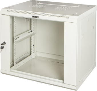 Шкаф коммутационный Lanmaster PRO (TWT-CBWPG-12U-6X4-GY) настенный 12U 600x450мм пер.дв.стекл 60кг серый IP20 - купить недорого с доставкой в интернет-магазине