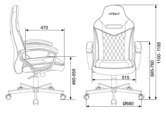 Кресло игровое Zombie VIKING 6 KNIGHT Fabric коричневый/бежевый с подголов. крестов. металл - купить недорого с доставкой в интернет-магазине