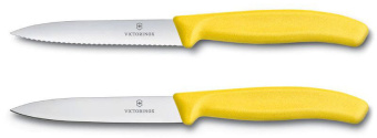 Набор ножей кухон. Victorinox Swiss Classic (6.7796.L8B) компл.:2шт желтый блистер - купить недорого с доставкой в интернет-магазине