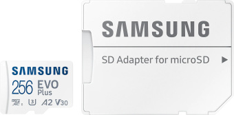 Флеш карта microSDXC Samsung 256GB MB-MC256KA EVO PLUS + adapter - купить недорого с доставкой в интернет-магазине