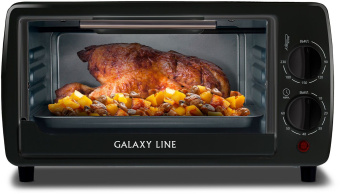 Мини-печь Galaxy Line GL 2625 8л. 1000Вт черный - купить недорого с доставкой в интернет-магазине