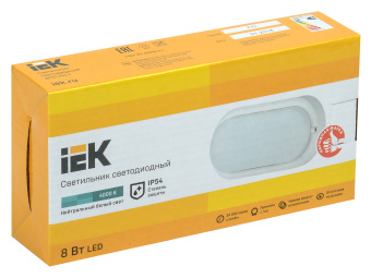 Светильник IEK ДПО4011 8Вт 4000K белый (LDPO0-4011-8-4000-K01) - купить недорого с доставкой в интернет-магазине