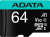 Флеш карта microSDXC 64GB A-Data AUSDX64GUI3V30SA2-RA1 Premier Pro + adapter - купить недорого с доставкой в интернет-магазине