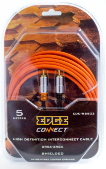 Кабель межблочный Edge EDC-RS502 5м красный/черный (упак.:1шт) - купить недорого с доставкой в интернет-магазине