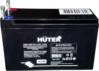 Батарея аккумуляторная Huter 64/1/54 12В 7Ач SLA - купить недорого с доставкой в интернет-магазине