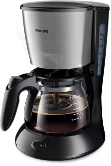 Кофеварка капельная Philips HD7435/20 700Вт серебристый/черный - купить недорого с доставкой в интернет-магазине