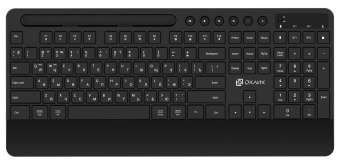 Клавиатура Оклик 865S черный USB беспроводная slim Multimedia (подставка для запястий) (1809339) - купить недорого с доставкой в интернет-магазине
