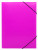 Папка на резинке Бюрократ Double Neon DNE510PINKBL A4 пластик кор.30мм 0.5мм розовый/черный - купить недорого с доставкой в интернет-магазине