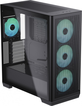 Корпус Aerocool APNX Creator C1 C1-BK-v1 черный без БП ATX 1x120mm 3x140mm 2xUSB3.0 1xUSB3.1 audio bott PSU - купить недорого с доставкой в интернет-магазине