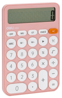 Калькулятор настольный Deli EM124PINK розовый 12-разр. - купить недорого с доставкой в интернет-магазине