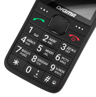 Мобильный телефон Digma S220 Linx 32Mb черный моноблок 2Sim 2.2" 176x220 0.3Mpix GSM900/1800 MP3 FM microSD max32Gb - купить недорого с доставкой в интернет-магазине