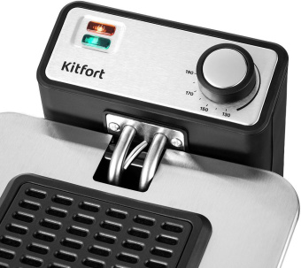 Фритюрница Kitfort КТ-4053 2000Вт серебристый/черный - купить недорого с доставкой в интернет-магазине