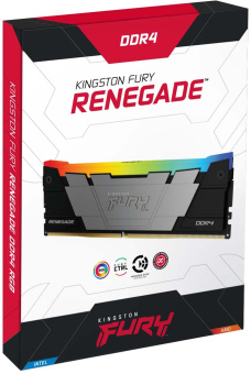 Память DDR4 16GB 3600MHz Kingston KF436C16RB12A/16 Fury Renegade RGB RTL PC4-28800 CL16 DIMM 288-pin 1.35В dual rank Ret - купить недорого с доставкой в интернет-магазине