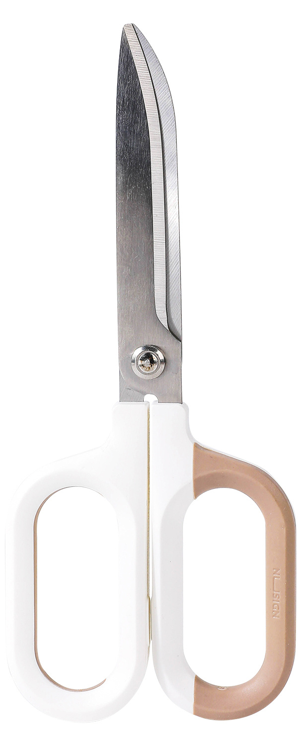 Ножницы Deli ENS055-WT Nusign офисные 180мм титановое покрытие сталь белый блистер