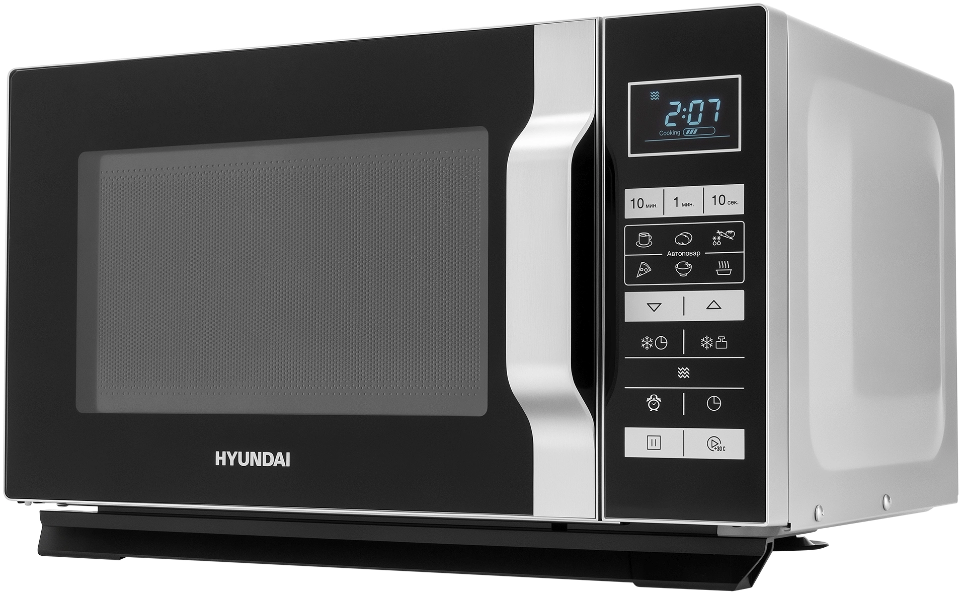 Микроволновая Печь Hyundai HYM-D3044 23л. 900Вт черный/серебристый