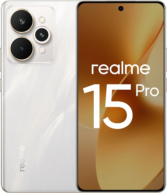 Смартфон Realme RMX5101 15 Pro 512Gb 12Gb белый моноблок 3G 4G 6.78" 1264x2780 Android 15 50Mpix 802.11 a/b/g/n/ac/6 NFC GPS GSM900/1800 GSM1900