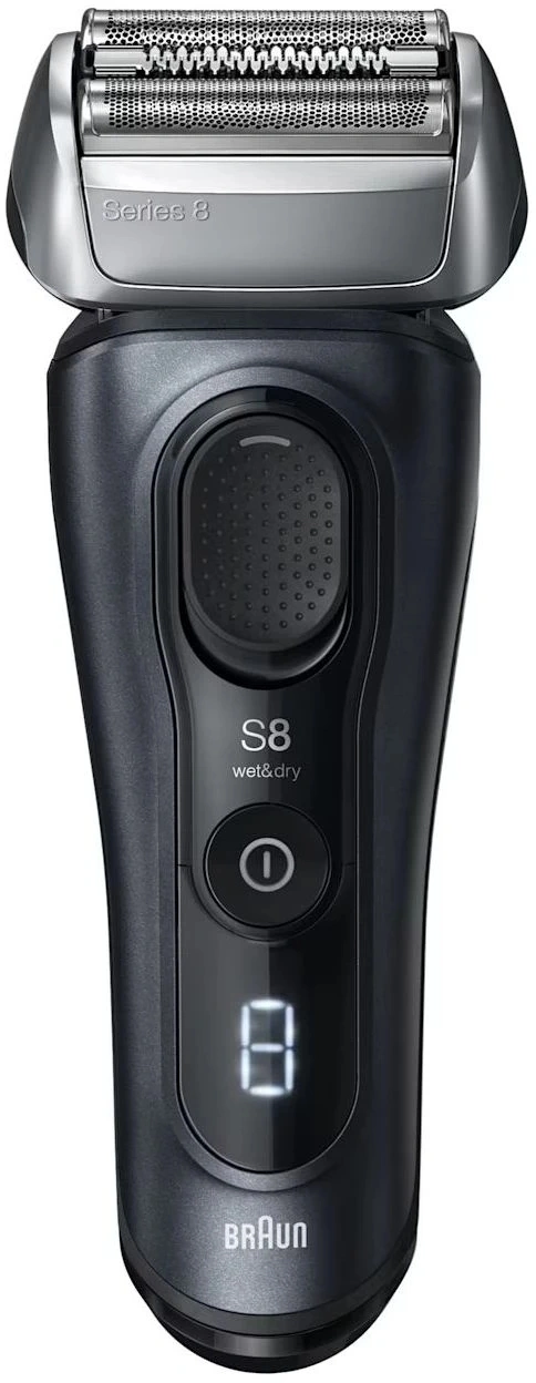 Бритва сетчатая Braun Series 8 8603s реж.эл.:4 питан.:элек.сеть/аккум. серый/черный