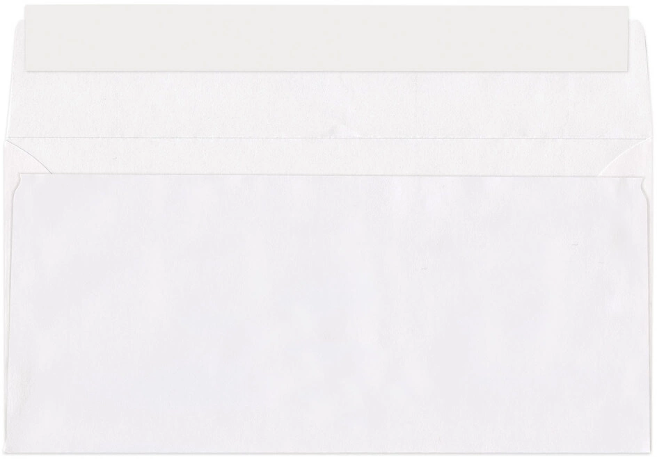 Конверт Silwerhof Eco Е65.10 E65 110x220мм белый силиконовая лента 80г/м2 (pack:1000pcs)