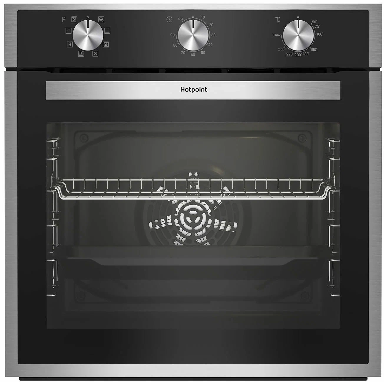 Духовой шкаф Электрический Hotpoint FE9 814 H IX нержавеющая сталь/черный