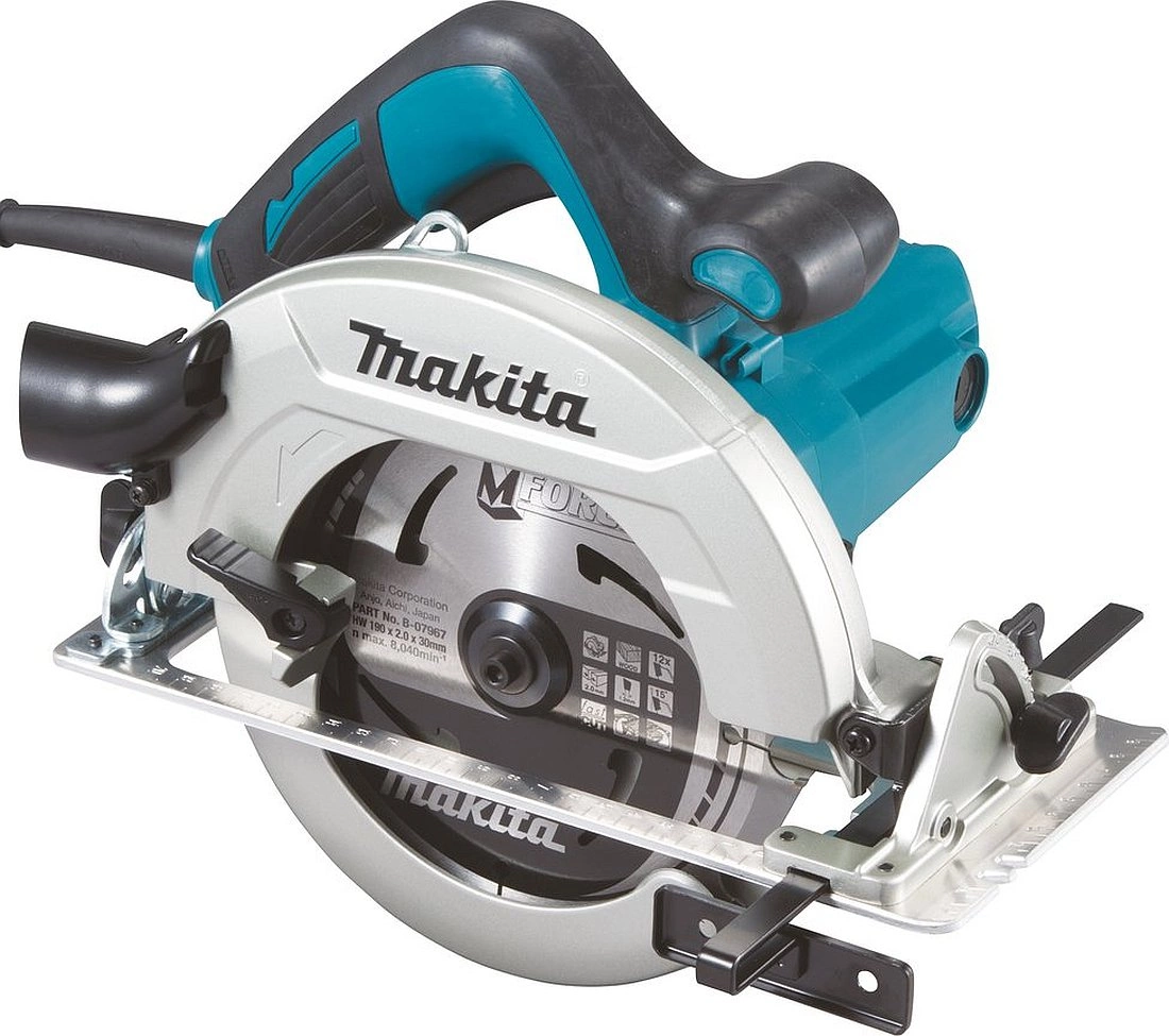 Циркулярная пила (дисковая) Makita HS7611K 1600Вт (ручная) D диска.:190мм