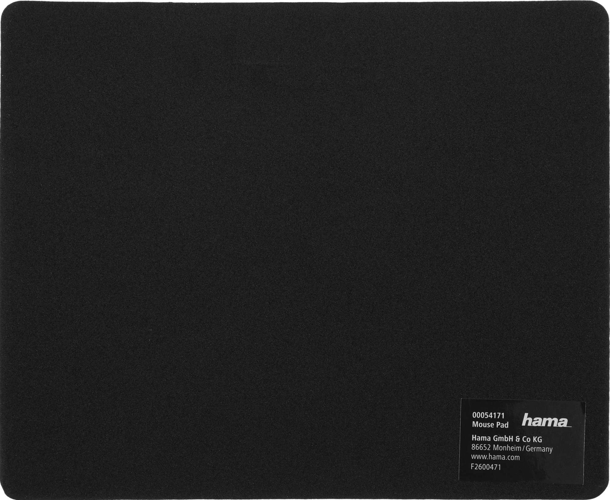 Коврик для мыши Hama H-54171 Мини черный 223x183x3мм (00054171)