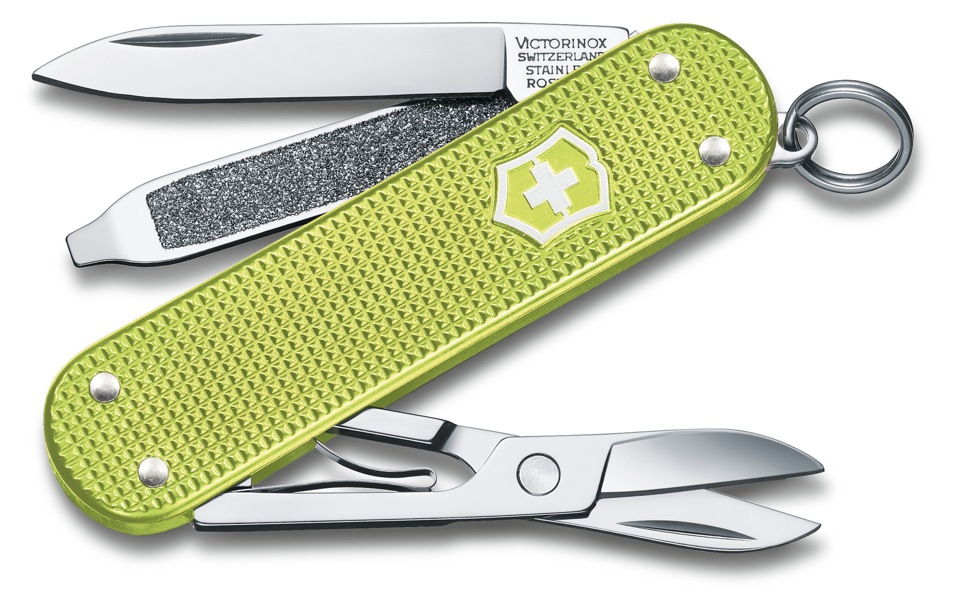 Нож перочинный Victorinox Classic SD Alox Lime Twist (0.6221.241G) 58мм 5функц. подар.коробка