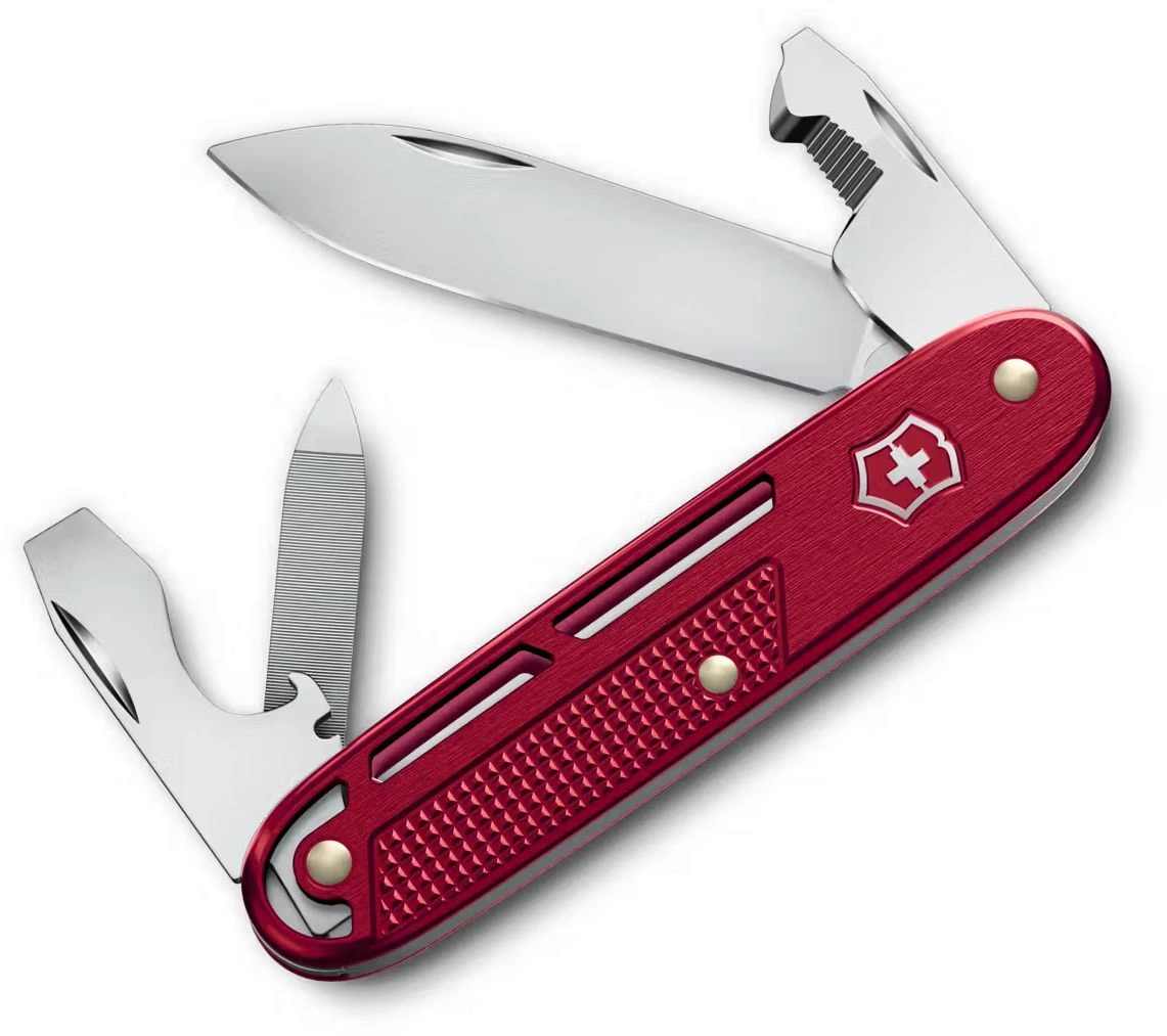Нож перочинный Victorinox Synergy Alox (0.8216.20) 163мм 9функц. красный карт.коробка