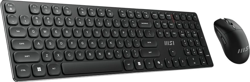 Клавиатура + мышь MSI Forge K210 Combo клав:черный мышь:черный USB беспроводная (S11-43RU213-Y92)