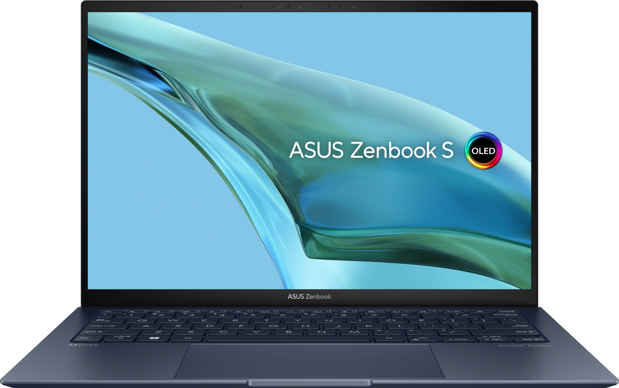 Ноутбук Asus Zenbook S UX5304MA-NQ172 Core Ultra 7 155U 16Gb SSD1Tb Intel Graphics 13.3" OLED 3K (2880x1800) noOS blue WiFi BT Cam Bag (90NB12V3-M00B20)