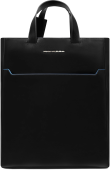 Деловая сумка женская Piquadro Blue Square BD6679B2/N с отделением для ноутбука черный натур.кожа