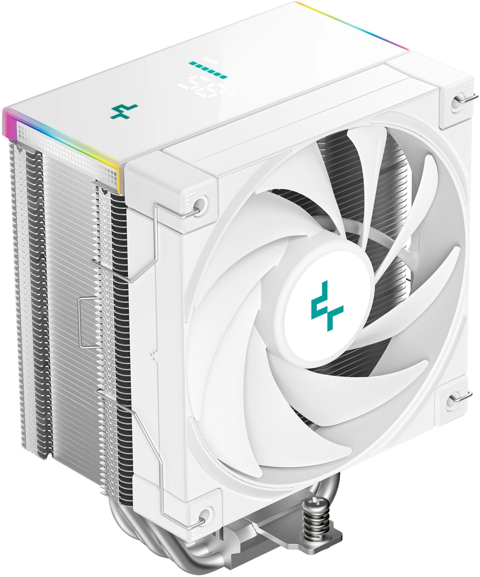 Устройство охлаждения(кулер) Deepcool AK500S Digital SE Wh ARGB Soc-AM5/AM4/1200/1700/1851 белый 4-pin 28dB Al+Cu LCD 240W 864gr Ret (R-AK500S-WHADMN-GJD)
