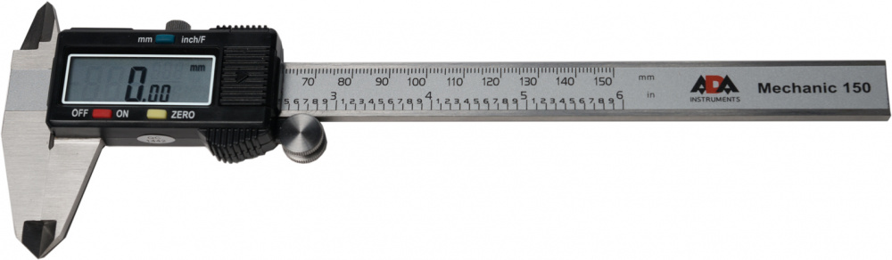Штангенциркуль электронный Ada Mechanic 150 черный металлический кейс (А00379)