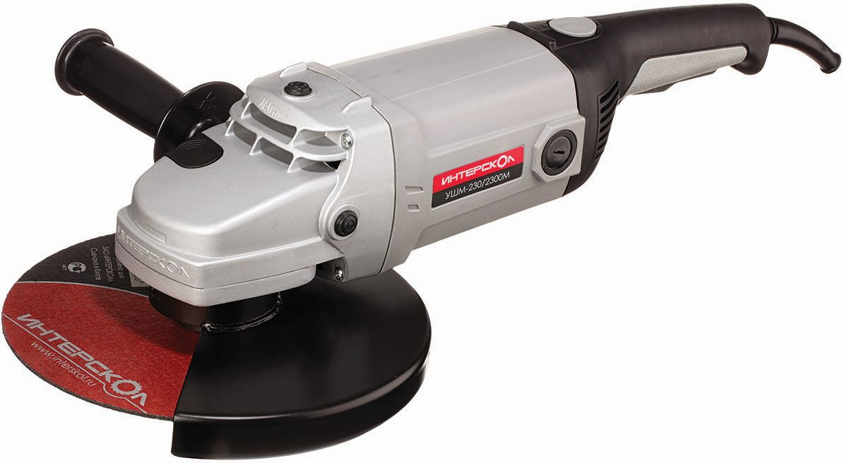 Углошлифовальная машина Интерскол УШМ-230/2300М 2300Вт 6500об/мин рез.шпин.:M14 d=230мм (60.1.4.00)