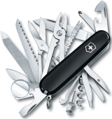 Нож перочинный Victorinox SwissChamp (1.6795.3) 91мм 33функц. черный карт.коробка