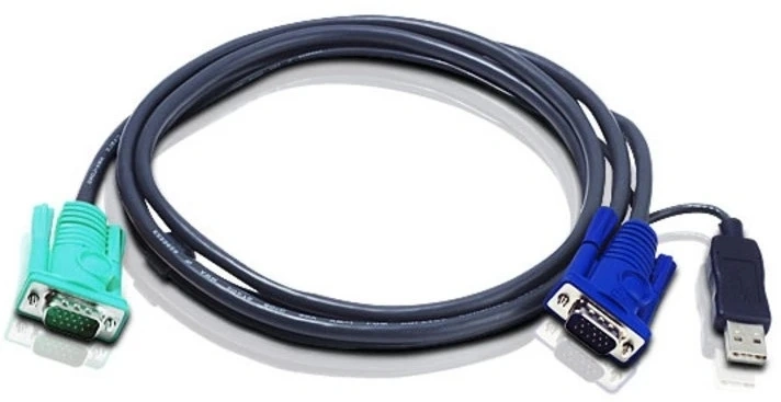 Кабель Aten 2L-5202U 1.8м VGA+USB-SPHD