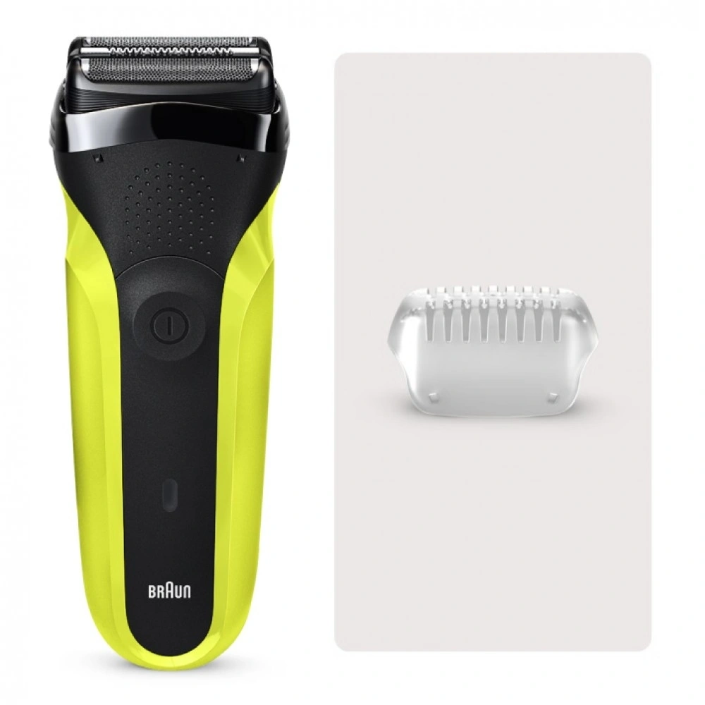 Бритва сетчатая Braun Series 3 300s g реж.эл.:2 питан.:аккум. зеленый