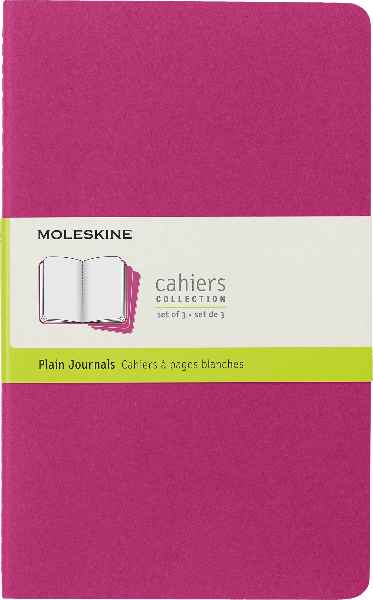 Блокнот Moleskine CAHIER JOURNAL CH018D17 Large 130х210мм обложка картон 80стр. нелинованный розовый неон (3шт)