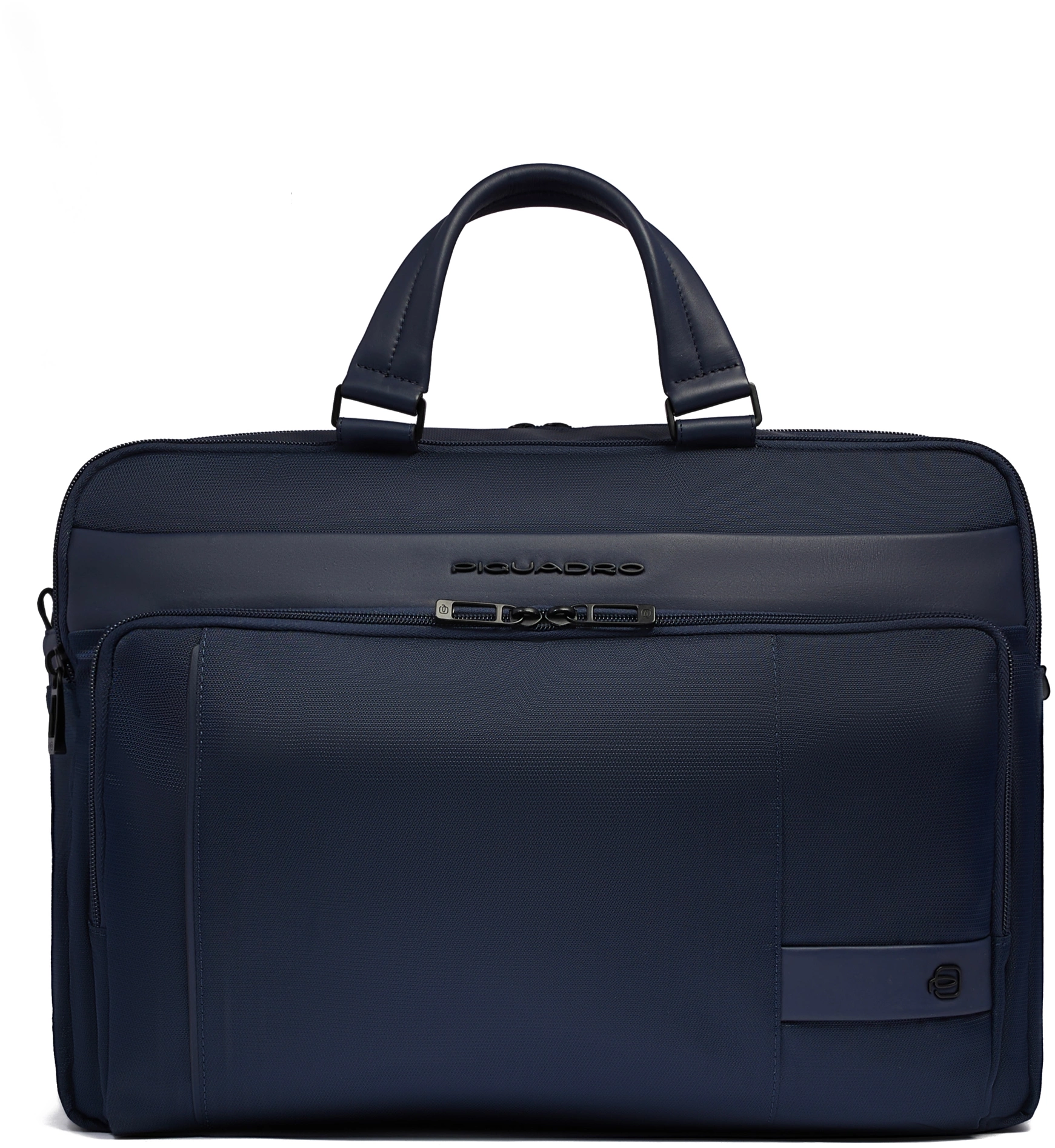 Деловая сумка для ноутбука мужская Piquadro Wollem CA6637W129/BLU с отделением для ноутбука синий полиэстер/натур.кожа