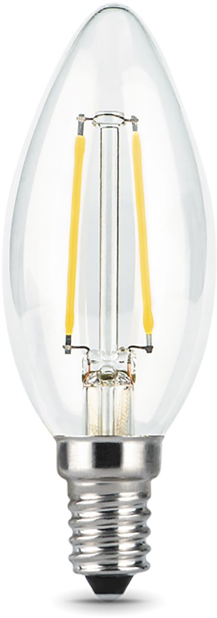 Лампа филам. Gauss 9Вт цок.:E14 свеча 220B св.свеч.бел.нейт. C37 (упак.:10шт) (103801209)